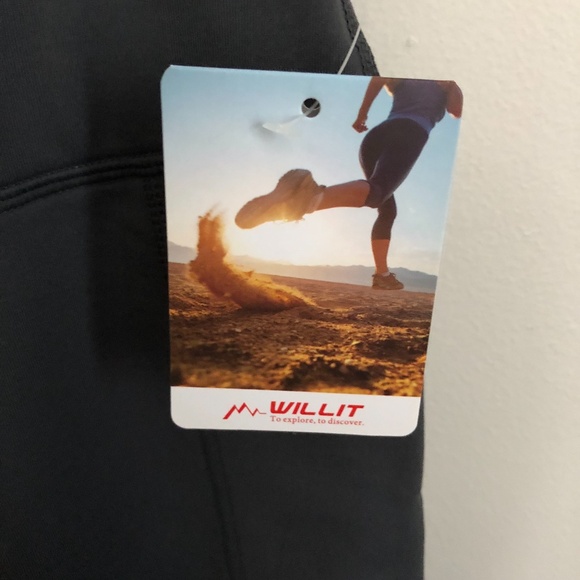 NWT Willit Sports Flare Legging Sweatpants Dark Gray Women's Size S - Picture 6 of 9